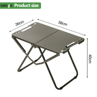 Table de Camping Pliante Modulaire IGT Style Noir Portable Extérieur BBQ Table de Cuisson Pique-Nique