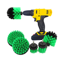 Brosse de nettoyage électrique en plastique souple, accessoire pour perceuse, pour nettoyer les tapis, le cuir, le verre, les pneus de voiture, les tissus d'ameublement et les canapés