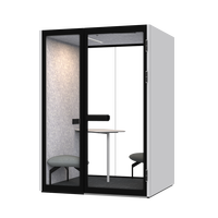 2026 Comine Modules de bureau modulaires préfabriqués de luxe, design moderne, fonction d'intimité, pour bureaux, hôtels, centres commerciaux et salons