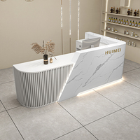 QT-56 Ensemble de Mobilier de Bureau Tables de Réception Modernes pour Salon de Beauté