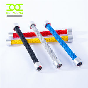 جسر حبال ونفق للأطفال والكبار في ملاعب التسلق التجارية مع هرم تسلق وشبكات ملتوية من الأسلاك الفولاذية - Product Image 6