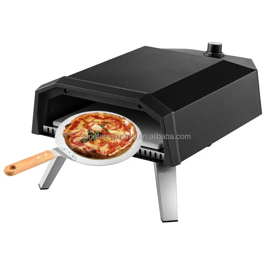 Vendita calda Food Maker in acciaio inox portatile in movimento all'aperto campeggio cucina BBQ Grill Gas Pizza forno