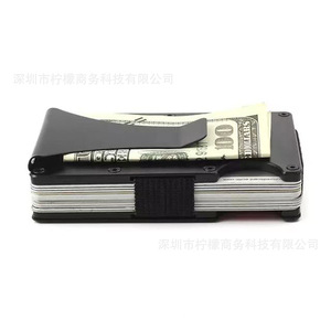 Aluminum Alloy Metal <b>Wallet</b> <b>RFID</b> Anti-Theft Card Holder Ultra Thin Men's <b>Wallet</b> Minimalist Design Solid Color - Product Image 5