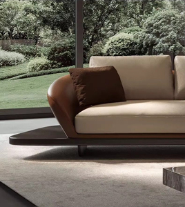 Sofá Modular <span class=keywords><strong>de</strong></span> Diseño Combinado en Piel <span class=keywords><strong>de</strong></span> Vacuno Estilo Nórdico, Superventas, Venta Directa <span class=keywords><strong>de</strong></span> Fábrica, Suministro para Proyectos, Fábrica <span class=keywords><strong>de</strong></span> Foshan - Product Image 3