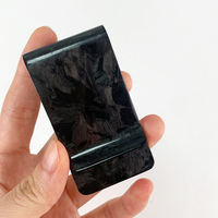 Portefeuille minimaliste en fibre de carbone forgée, blocage RFID, porte-cartes fin avec pince à billets pour homme