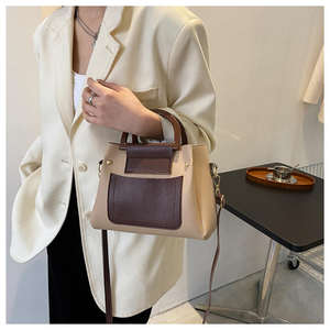 Bolso de mano de moda 2026 con colores contrastantes, bolso cruzado de gran capacidad, bolso de mujer - Product Image 2