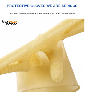 Перчатки для чистки кухни, промышленные Нескользящие, длинные, безопасные резиновые, водонепроницаемые, без порошка, бытовые латексные перчатки, бесплатный образец - Product Image 3