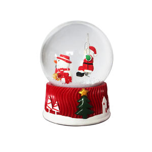 Natal bonito Snow Globes Snowballs luzes LED para casa interior mesa mesa decoração - Product Image 1
