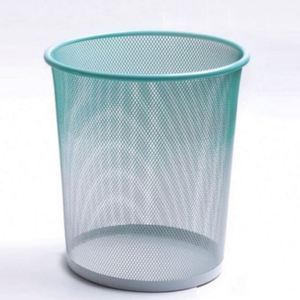 Cesto de basura de oficina de malla metálica de 6 galones, cesto de basura abierto de alambre metálico para escritorio, contenedor de reciclaje. - Product Image 4