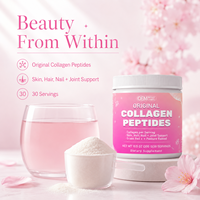 Poudre de Peptides de Collagène OEM 300g Acide Hyaluronique Vitamine C pour Peau Cheveux Ongles et Articulations