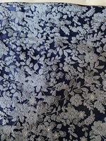 Tissu textile jacquard brodé floral en polyester, vente chaude