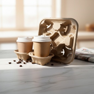 Gobelets à café en papier à double paroi personnalisés Sunshine 8/10/12/16/20oz avec couvercle pour boissons chaudes - Product Image 1