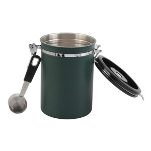 Recipiente Hermético de Acero Inoxidable para Almacenar Granos de Café con Marcador de Fecha y Cuchara - Product Image 2