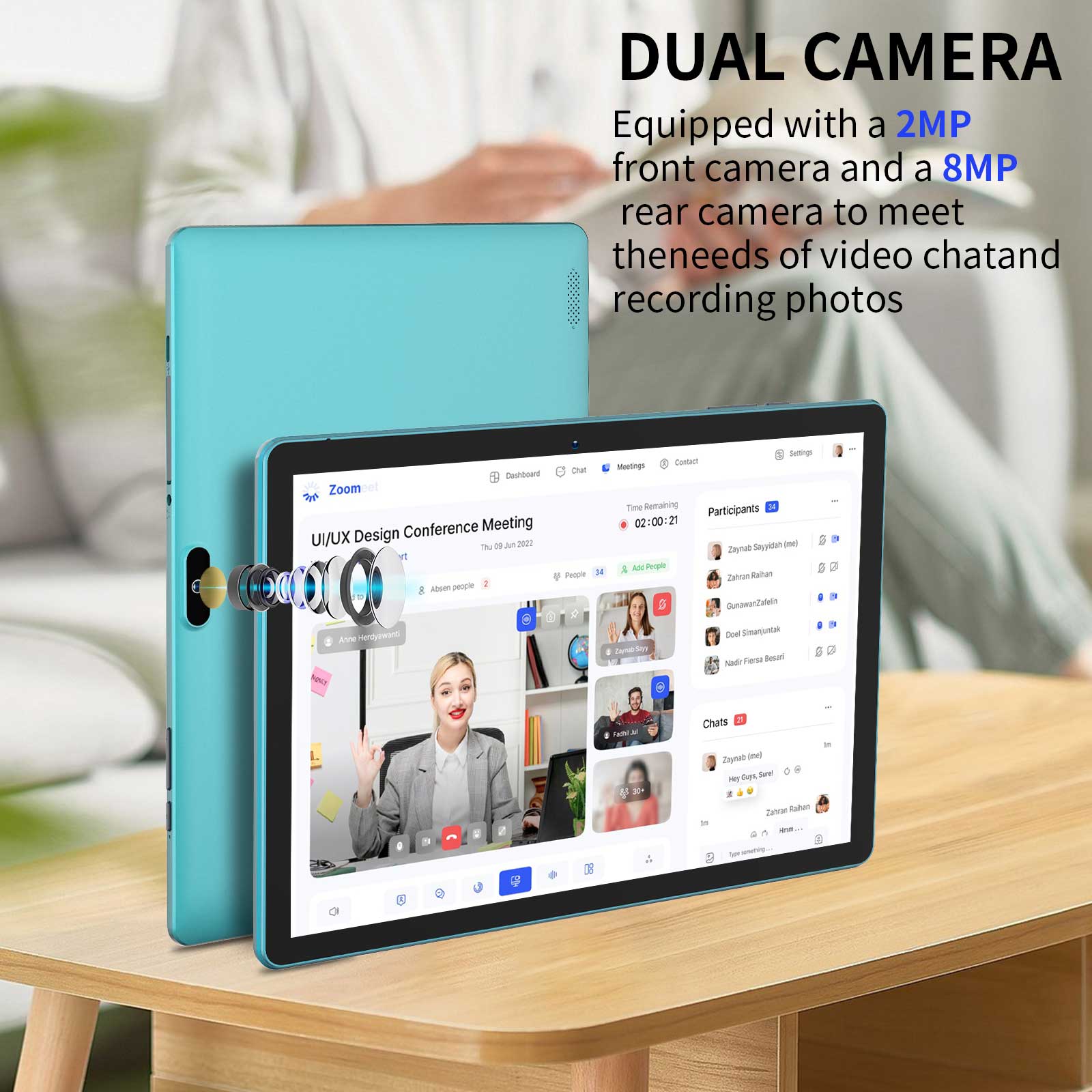 PRITOM Tablet 10 pouces Android 12, 32 Go ROM 512 Go Expand
