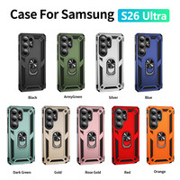 Étui de téléphone portable hybride antichoc anti-chute 2 en 1 avec support de voiture pour Samsung Galaxy S26 Edge S25 Plus S24 Ultra