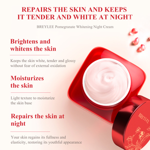 Crema Facial Nocturna de Granada Roja Antienvejecimiento, Blanqueadora, Hidratante y Reparadora para Todo Tipo de Piel, para Mujeres, Venta al Por Mayor - Product Image 3