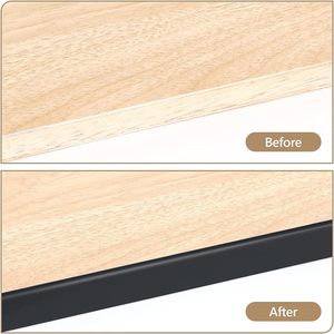 Bordatura a forma di U morbido Gel di silice autoadesivo impiallacciatura bordo fasciatura paraurti protezioni, bordo contatore per la riparazione dell'armadio, Furn - Product Image 4