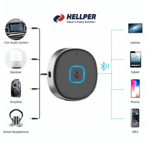 2025 HG gran oferta J22 adaptador de coche portátil para <span class=keywords><strong>Bluetooth</strong></span> 5,0 adaptador de Audio inalámbrico Micrófono estéreo cargador de coche amplificador para todos los coches - Product Image 3