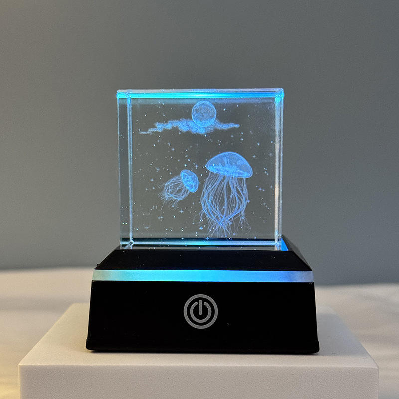 Base tactile carrée noire Méduse 5cm