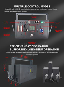 5 Wát đầy đủ màu sắc RGB 3-in-1 hoạt hình ánh sáng <span class=keywords><strong>laser</strong></span> cho plug-and-play ma thuật DJ Disco bên & sự kiện - Product Image 4