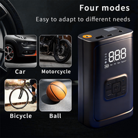 Gonfleur de pneus de voiture portable ABS 12V, jauge de pression numérique intelligente, arrêt automatique, pompe à air électrique sans fil, modèle silencieux 1102