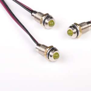 ไฟแสดงสถานะกันน้ำ8มม. 0-220V, หัวสูงขนาดเล็ก LED พร้อมสายพอตท์ติงกาว - Product Image 6
