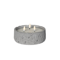 Décoration d'intérieur moderne en forme de cylindre avec motif de cratères de météorites en ciment, tête de projectile, batterie, vente chaude