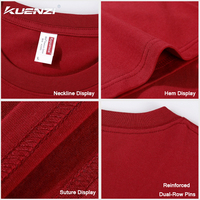 Camisetas Kuenzi RTS de Alta Calidad con Logotipo Personalizado, Corte Regular, 100% Algodón, 210 g/m², Suaves y Transpirables, Tallas Grandes, Cuello Redondo para Hombre