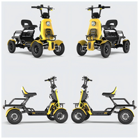Scooter électrique S20-15 avec frein électromagnétique |   Moteur d'essieu arrière 500W, batterie au lithium 48V pour utilisation en usine, dans les parcs et sur les campus
