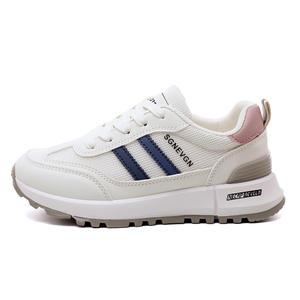 2025 femmes blanc unique chaussures décontractées pour l'automne petite taille loisirs sport baskets maille Surface respirant chaussures de marche - Product Image 6