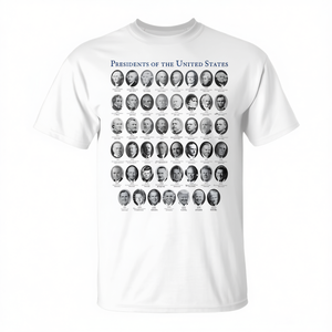 T-shirt Présidents des États-Unis blanc unisexe taille adulte - Product Image 2