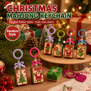 Porte-clés Mahjong imprimé en 3D, breloque porte-bonheur Hatsu rouge et or, pendentif pour sac, cadeau pour les amateurs de Mahjong - Product Image 6
