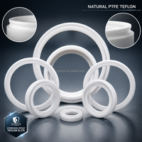 Bague d'étanchéité en PTFE usinée sur commande par CNC, tolérance +/-0,005 mm, service d'usinage de précision OEM