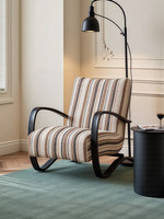 Fauteuil décontracté de style médiéval Burke - Canapé vintage pour salons et balcons, design de tissu personnalisable, mousse haute densité