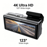 Cámara para Coche VIEVGUARB VS109 con Monitor de Estacionamiento, Grabación en Bucle, Visión Nocturna, Sensor G, Control por Aplicación, WiFi, GPS, Lente Dual, 256G Integrada