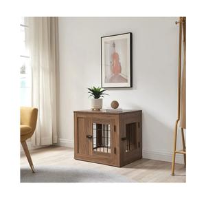 คอกสุนัขทำจากไม้สำหรับสัตว์เลี้ยงทำจากไม้รั้วสุนัขสำหรับในร่ม - Product Image 1