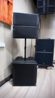 Système de sonorisation Line Array professionnel actif 10 pouces, ensemble 4+2, caisson de basses 18 pouces, aimant néodyme, 135 dB SPL, haut-parleur pour performance scénique