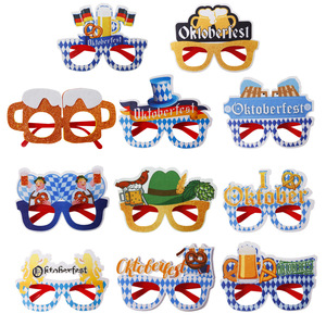 Novedades 2026: Gafas de fiesta de fieltro y plástico con combinación de colores populares para festivales de <span class=keywords><strong>cerveza</strong></span>, mascaradas y bailes en el Oktoberfest de Múnich - Product Image 4