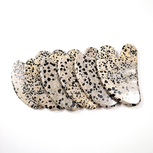 <span class=keywords><strong>Jaspe</strong></span> dálmata de corazón natural, piedra Natural gua sha, herramienta de masaje facial, nueva moda - Product Image 4