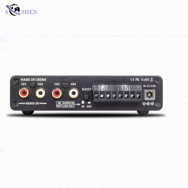 Factory 4 Channel BT 5.0 HiFi Mini Amplifier 50Wx4 Amplifier 100wrms High Quality Amplifier