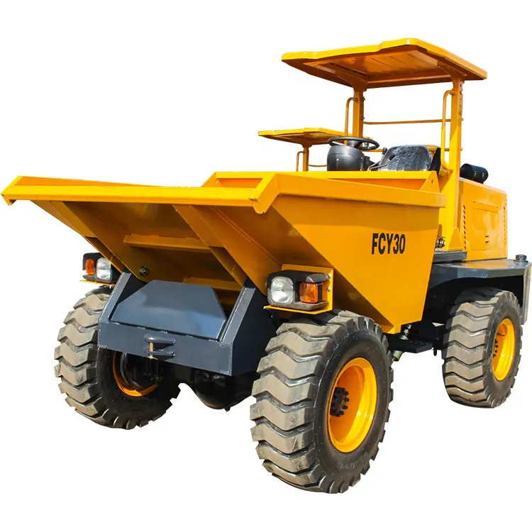 Short transport buggy chinese trucks diesel tracks 3 tons mini dumper with diesel engine