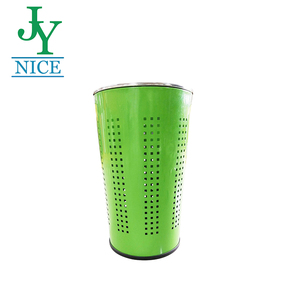 Thùng Giặt Bằng Thép Chải & Hamper 46L Giỏ Quần Áo Thông Gió Với Nắp MDF Được Đánh Bóng Thời Gian Bảo Hành Cuộc Sống - Product Image 4