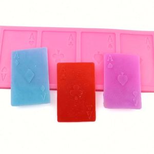 Moule à chocolat avec cartes créatives en forme de [forme]. Moule en silicone pour dentelle sucrée, décoration de gâteau 3D en forme de queue de sirène, OEM/ODM - Product Image 1