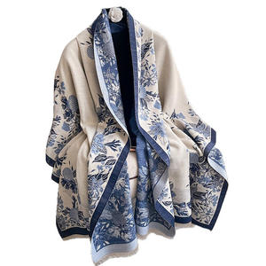 Nuove Sciarpe con Motivo Floreale Effetto Cashmere 2025 Scialli Oversize Caldi Invernali Double Face Pashmina con Stampa Floreale per Signore - Product Image 5