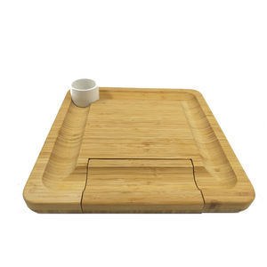 Tabla de pan, bandeja para pizza, bandeja cuadrada para bistec, tabla de cortar para hornear, tabla de queso de madera o bambú - Product Image 2