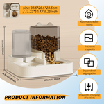 เครื่องให้อาหารสัตว์เลี้ยง Pawfect ขนาดใหญ่ โปร่งใส ทำจากพลาสติก ระบบให้อาหารอัตโนมัติสำหรับใช้ภายในบ้าน รูปทรงสี่เหลี่ยม แข็งแรงทนทาน สำหรับสุนัขและแมว - Product Image 1