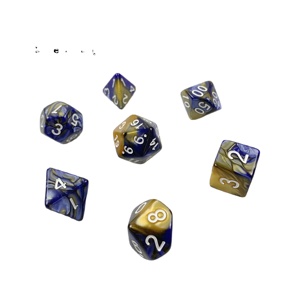 Juego de dados de metal DND de plástico mágico, juego de mazmorras y dragones personalizados, poliédricos, 20 lados, doble multicolor, 7 - Product Image 4