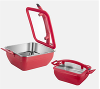 Réchaud de buffet en acier inoxydable de qualité supérieure pour hôtel, réchaud de buffet commercial, pot thermique, réchaud de buffet chauffé