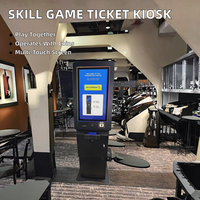 Terminal de jeu interactif en anglais pour l'intérieur, avec distributeur de billets et machine de paiement, kiosque de rachat de tickets en espèces, garantie 1 an
