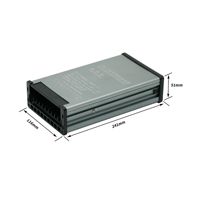 Alimentation LED extérieure étanche 400W à tension constante 220V AC/DC, transformateur à boîtier unique en aluminium pour aménagement paysager